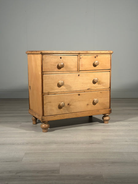 Victorian Pine Chest Of Drawers