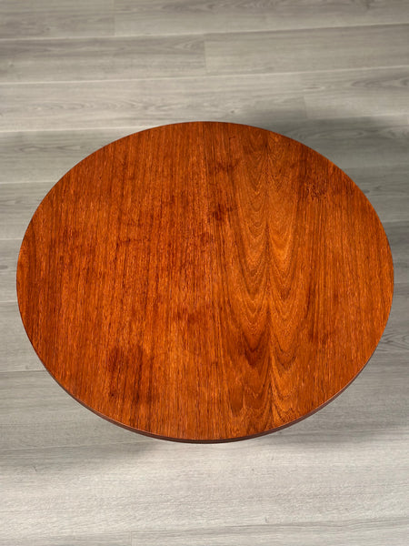 Chrome And Teak Coffee Table c.1970
