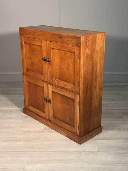 Antique Oak School Cupboard c.1930