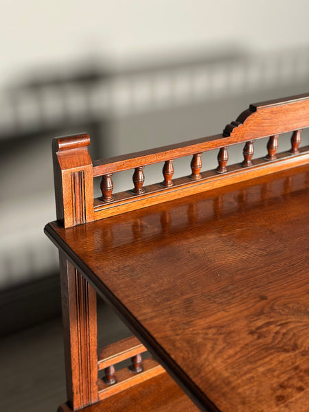 Antique Aesthetic Movement Walnut Buffet Sideboard C.1900