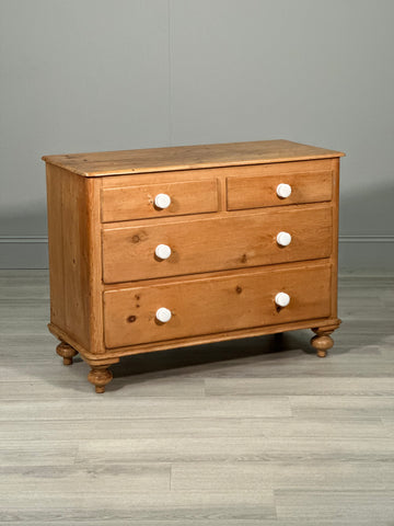 Victorian Pine Chest Of Drawers