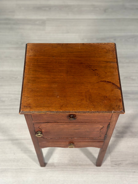 Antique Mahogany Georgian Bedside Cabinet C.1790