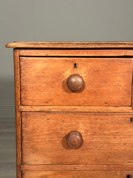 Early Victorian Pine Chest Of Drawers c.1850