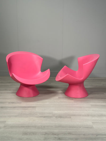 Pair Of Karim Rashid For Label Kite Lounge Chairs