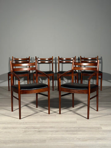 Set Of 6 Rosewood Dining Chairs By McIntosh
