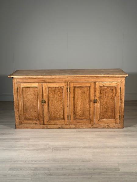 Large Antique Pine Shop Counter