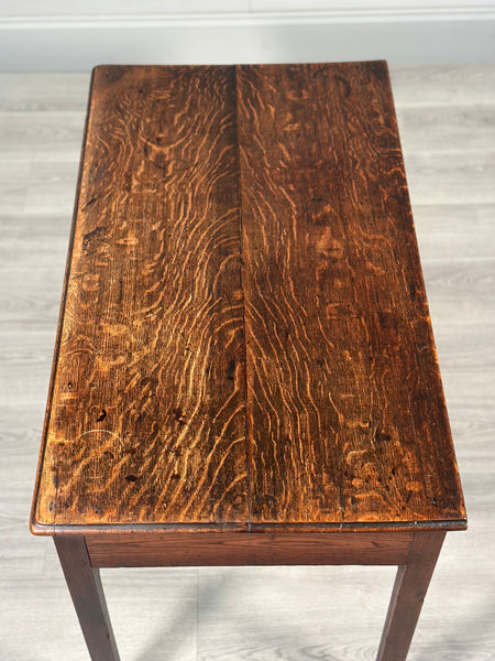 Antique Georgian Oak & Elm Side Table
