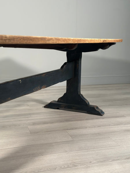 Large Antique Pine Refectory Table