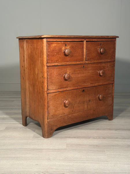 Early Victorian Pine Chest Of Drawers c.1850