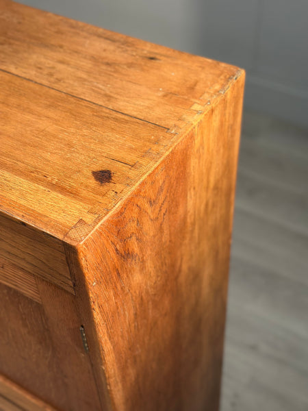 Antique Oak School Cupboard c.1930