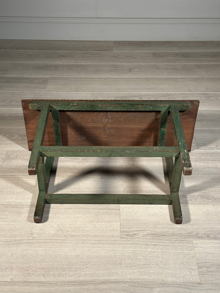 Antique Side table In Original Green Paint