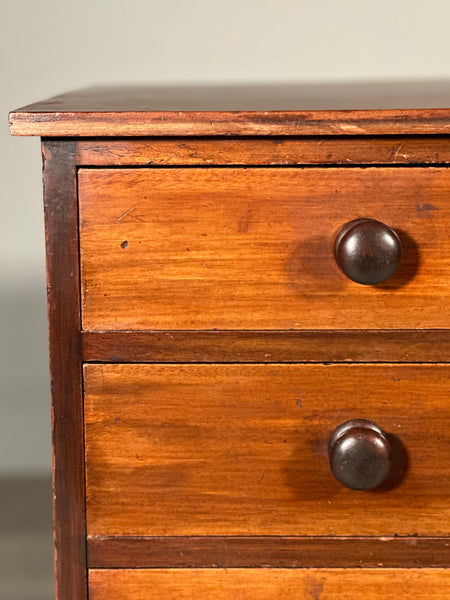 Antique Mahogany Bank Of Drawers