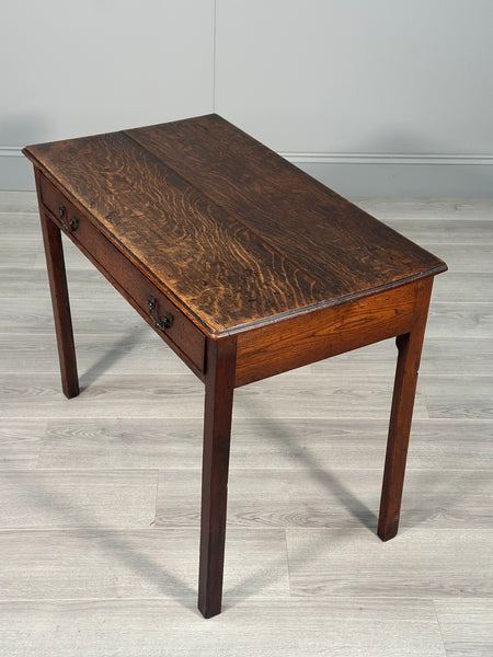 Antique Georgian Oak & Elm Side Table