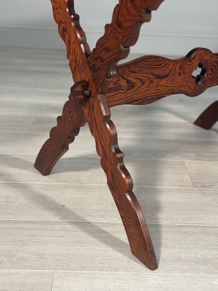 Ecclesiastical Pitch Pine Writing Table c.1910