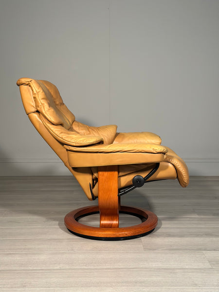 Stressless Swivel Reclining Armchair And Stool