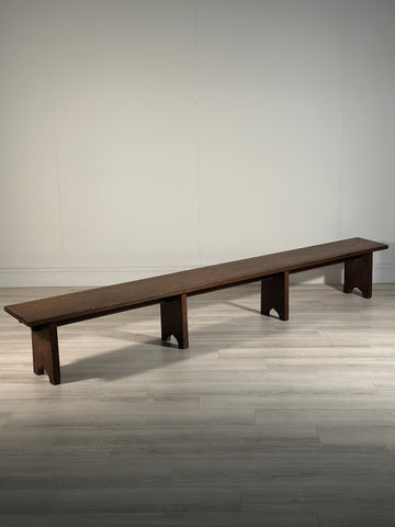 Huge Antique Oak Bench