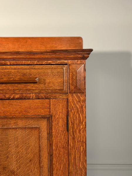 Large Arts and Crafts Golden Oak Sideboard C.1920