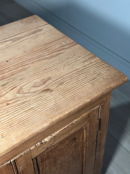Large Antique Pine Shop Counter