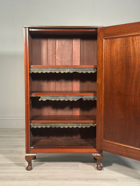 Slim Antique Mahogany Cupboard
