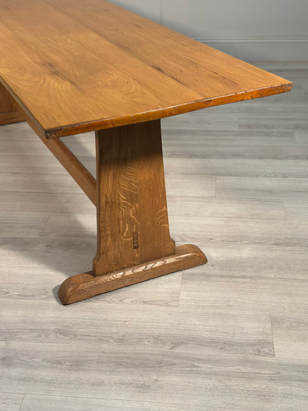 Large Antique Oak Refectory Table c1920