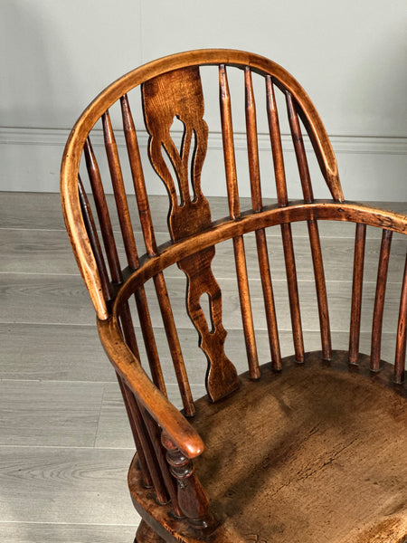 19th Century Elm Windsor Armchair
