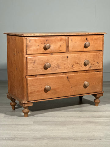 Victorian Pine Chest Of Drawers