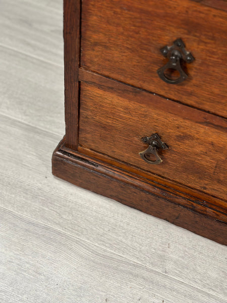 Large Bank Of Oak Drawers C.1880