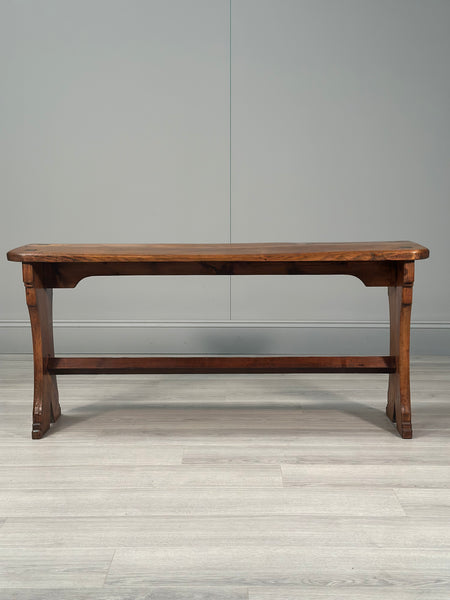 Arts and Crafts Pine Bench C.1900
