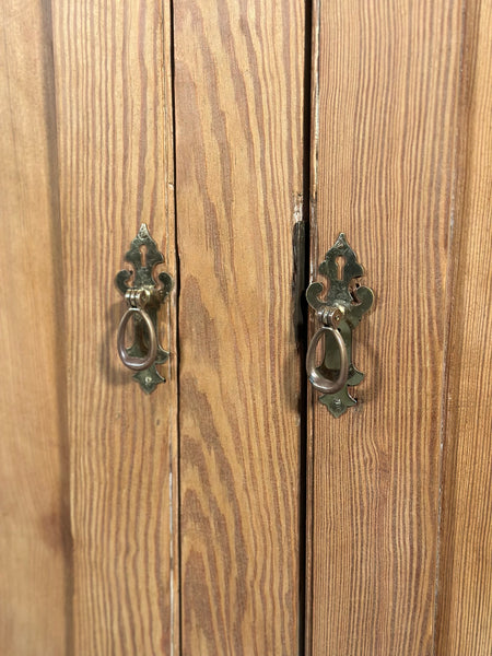 Antique Pine School Cupboard