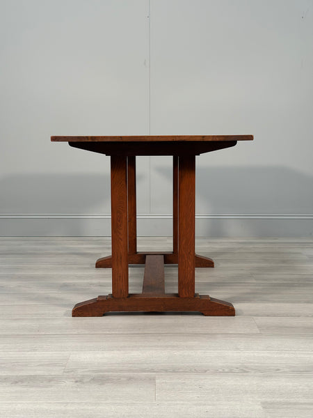 Arts & Crafts Oak Refectory Table C.1930