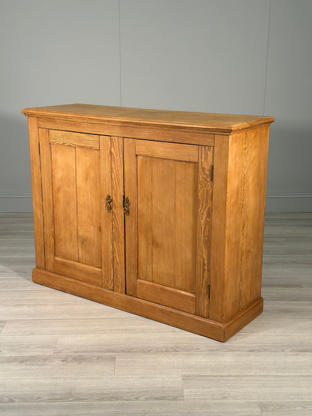 Antique Pine School Cupboard