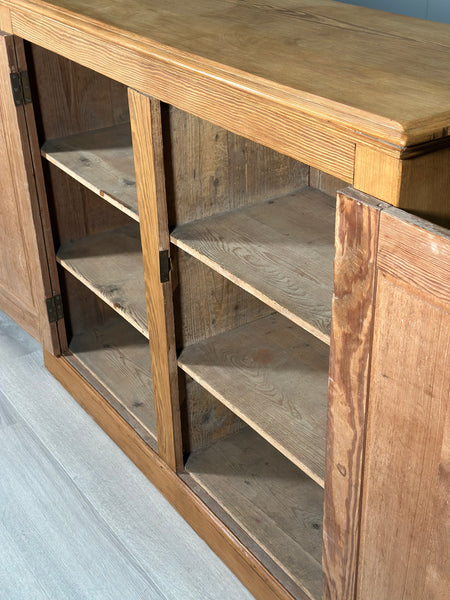 Antique Pine School Cupboard