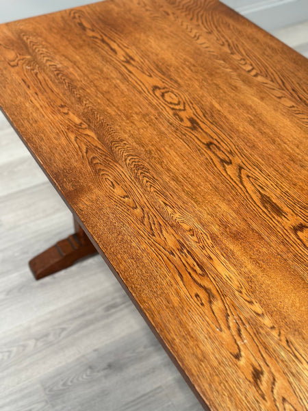 Arts & Crafts Oak Refectory Table C.1930