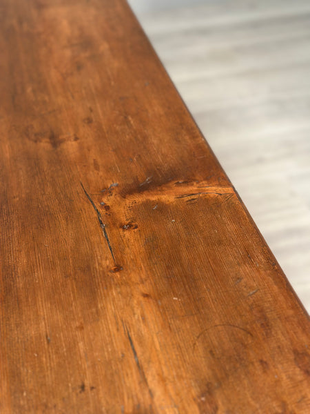 Arts and Crafts Pine Bench C.1900
