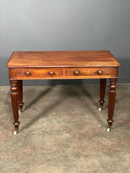 Rare Victorian Army And Navy C S L Mahogany Campaign Writing Desk