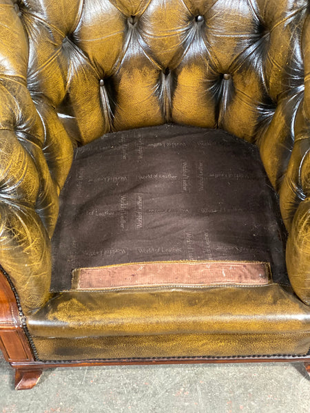 Vintage Leather Chesterfield Armchair