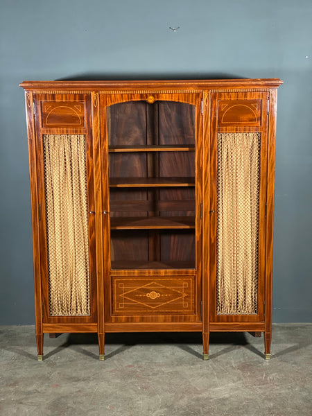 Edwardian Inlaid Mahogany Display Cabinet