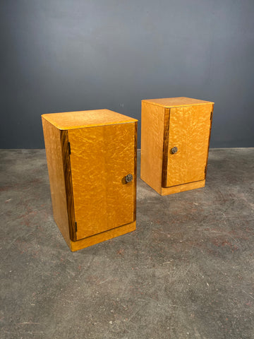 Pair Of Birds Eye Maple Bedside Cabinets By Austinsuite