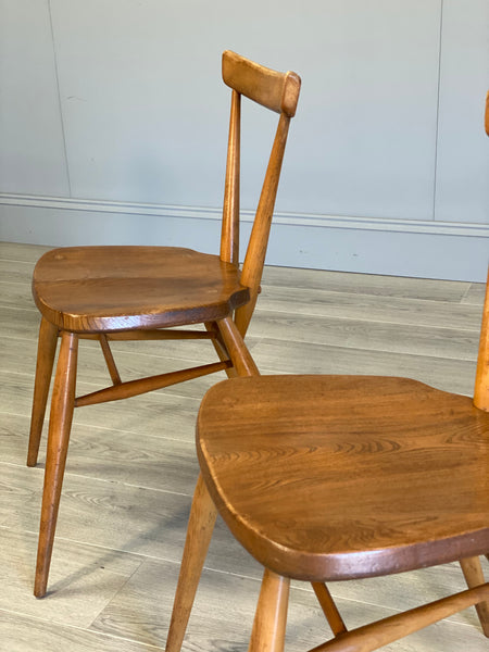 Pair Of Adult Ercol Stacking Chairs
