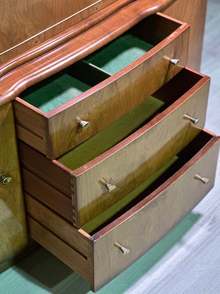A Mid Century Walnut Cocktail Cabinet By Beautility