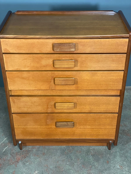 White and Newton Teak Chest Of Drawers