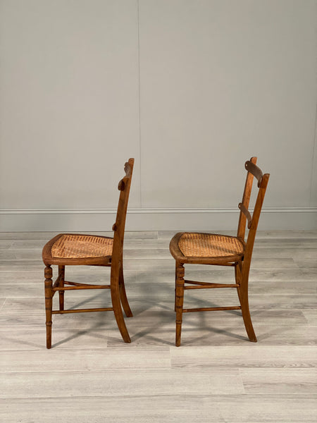 Pair Of 19th Century Oak Side Chairs