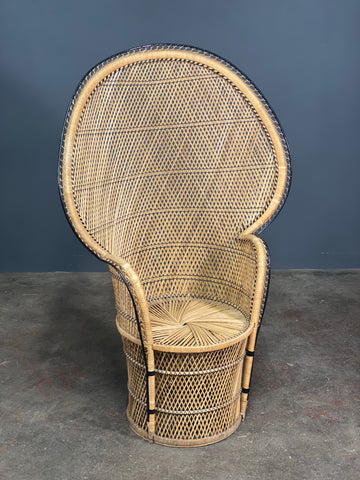 Vintage Rattan Peacock Chair