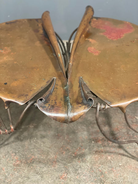 Unique Wrought Iron Copper Coffee Table
