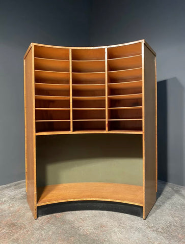 Mid Century Shop Counter With Pigeon Holes