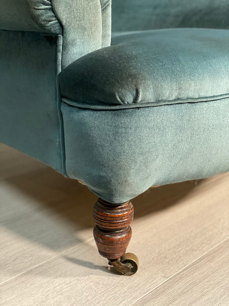 A Deep Seated 19th Century Howard Style Armchair