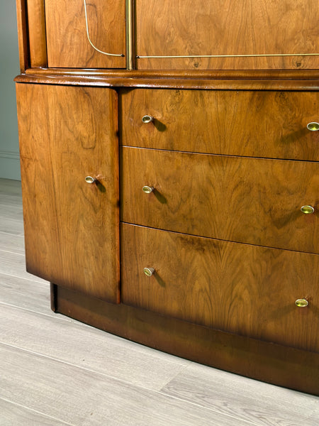 A Mid Century Walnut Cocktail Cabinet By Beautility