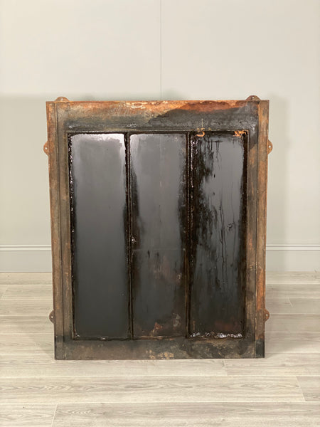Large Antique Cast Iron Mirror