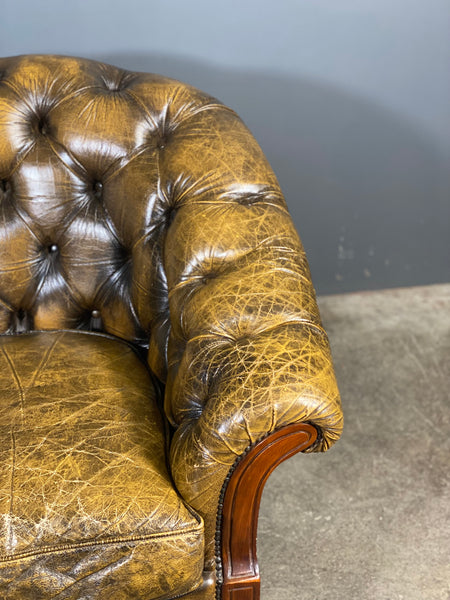 Vintage Leather Chesterfield Armchair