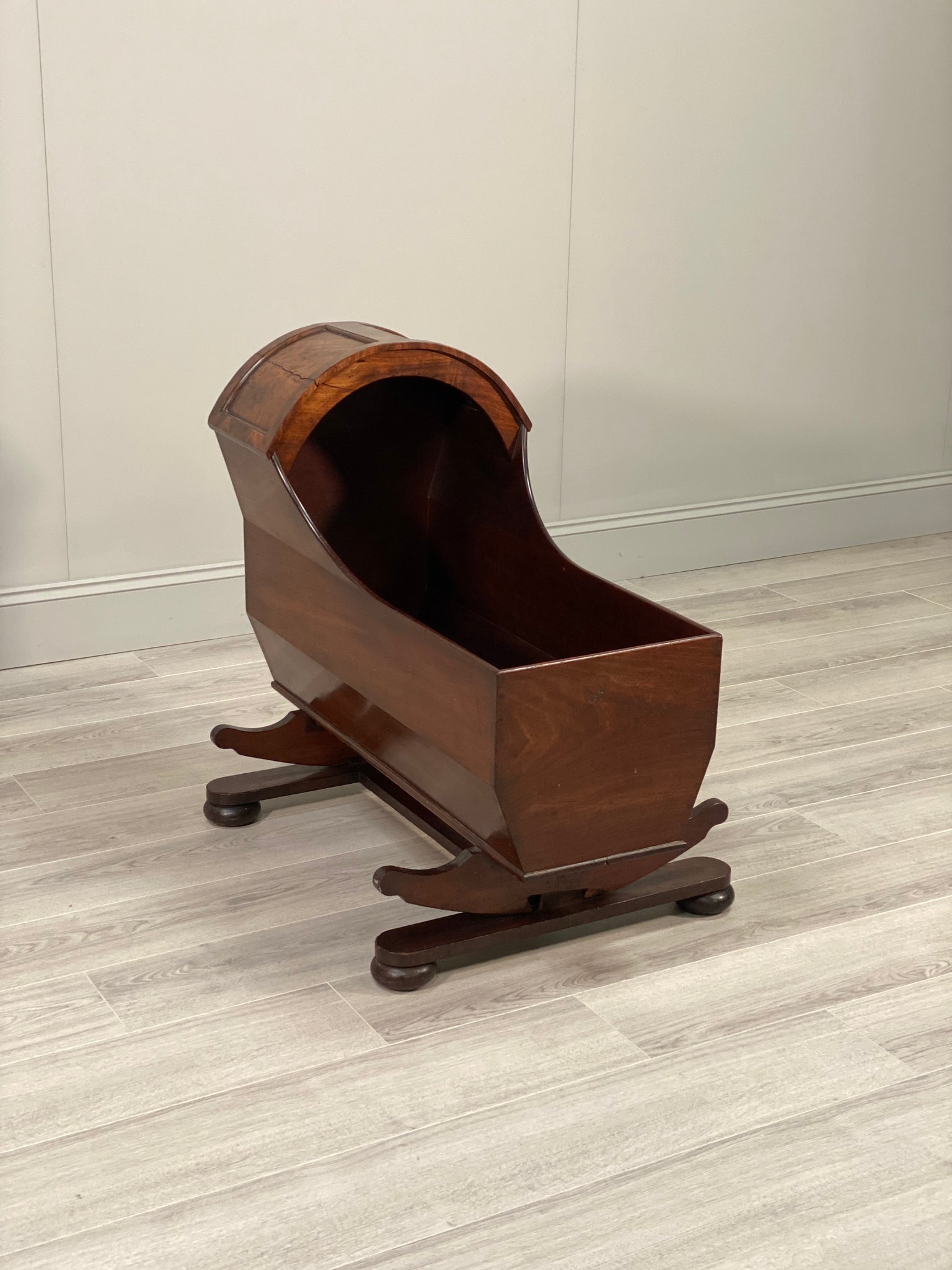 19th Century Mahogany Baby’s Crib